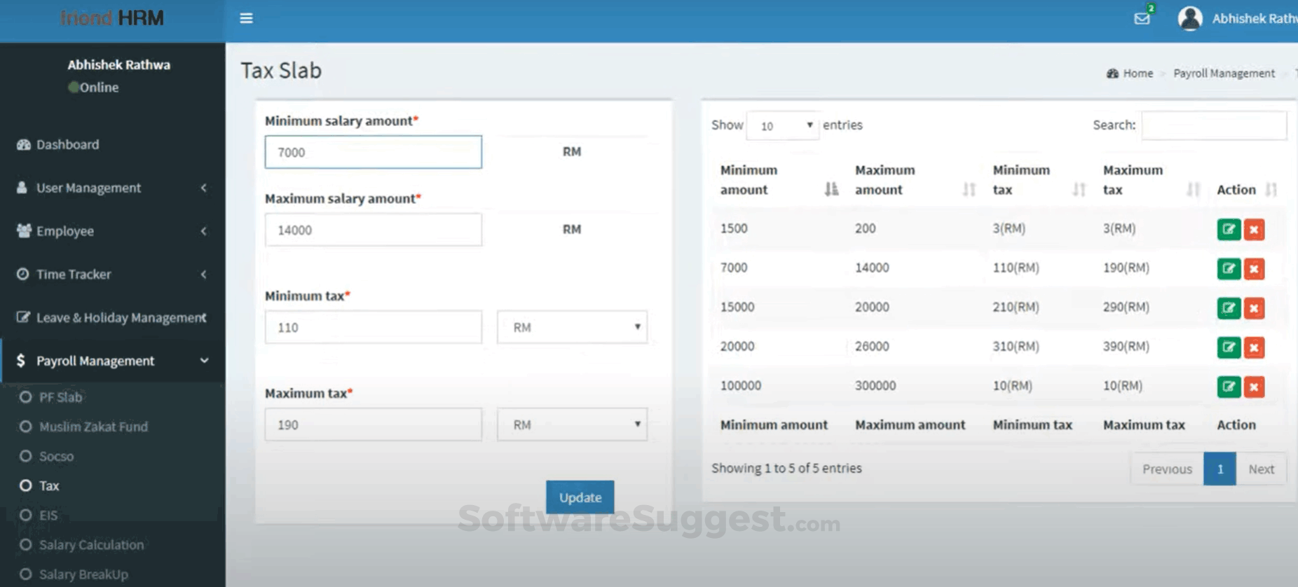 FriendHRM Small Screenshot 2